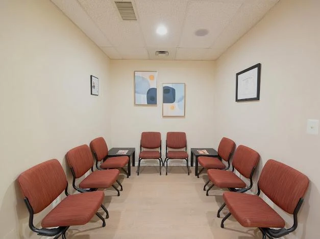 The practice waiting room